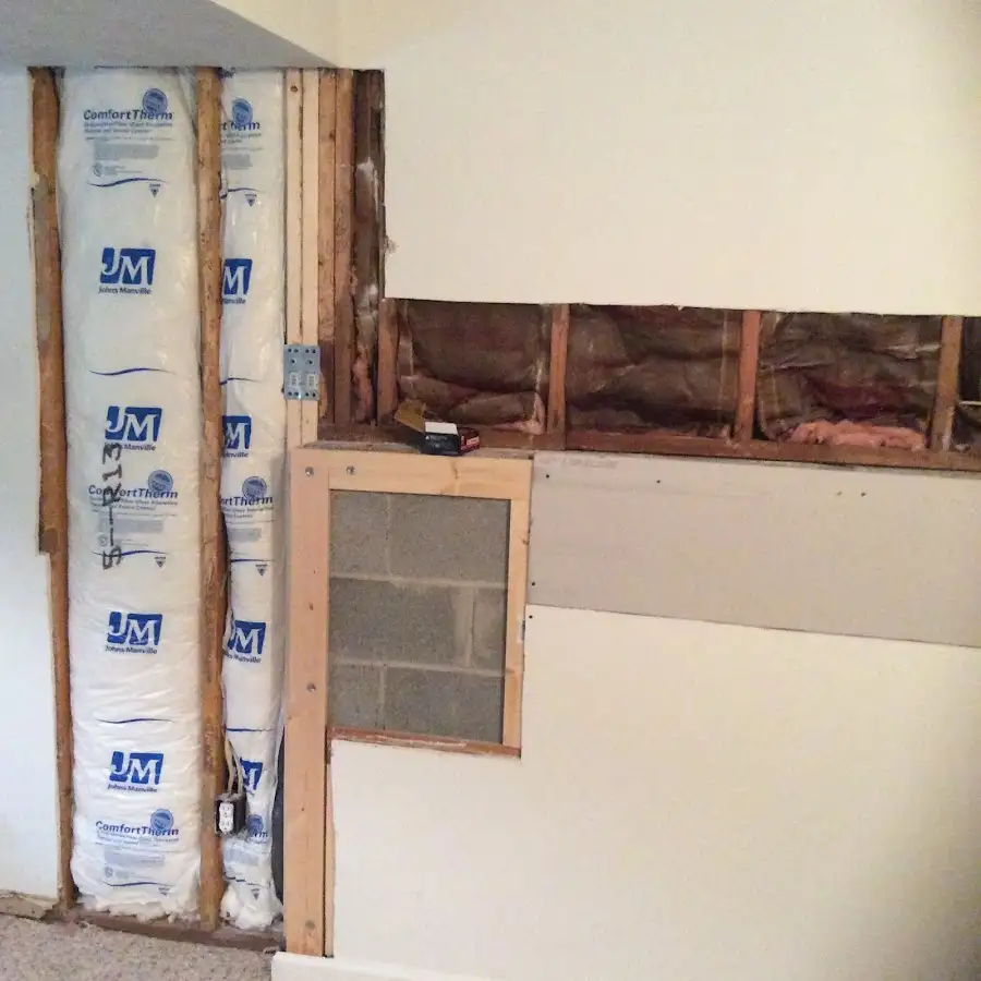 Wall insulation replacement during Contents Cleaning & Restoration in Hopatcong